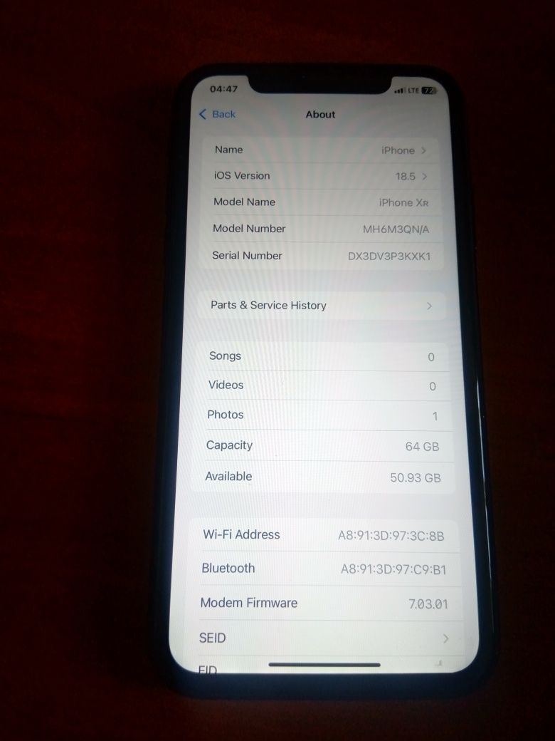 Apple iPhone XR 64 Gb. Неверлок.