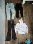 3 x spodnie + bluza Kappahl Sinsay 152 / 158 / 164