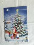 Postal de Natal, pintado com a boca