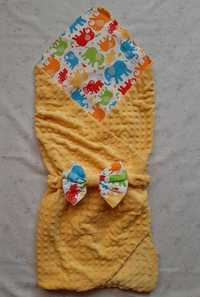 Конверт одеяльце на выписку для новорожденных.