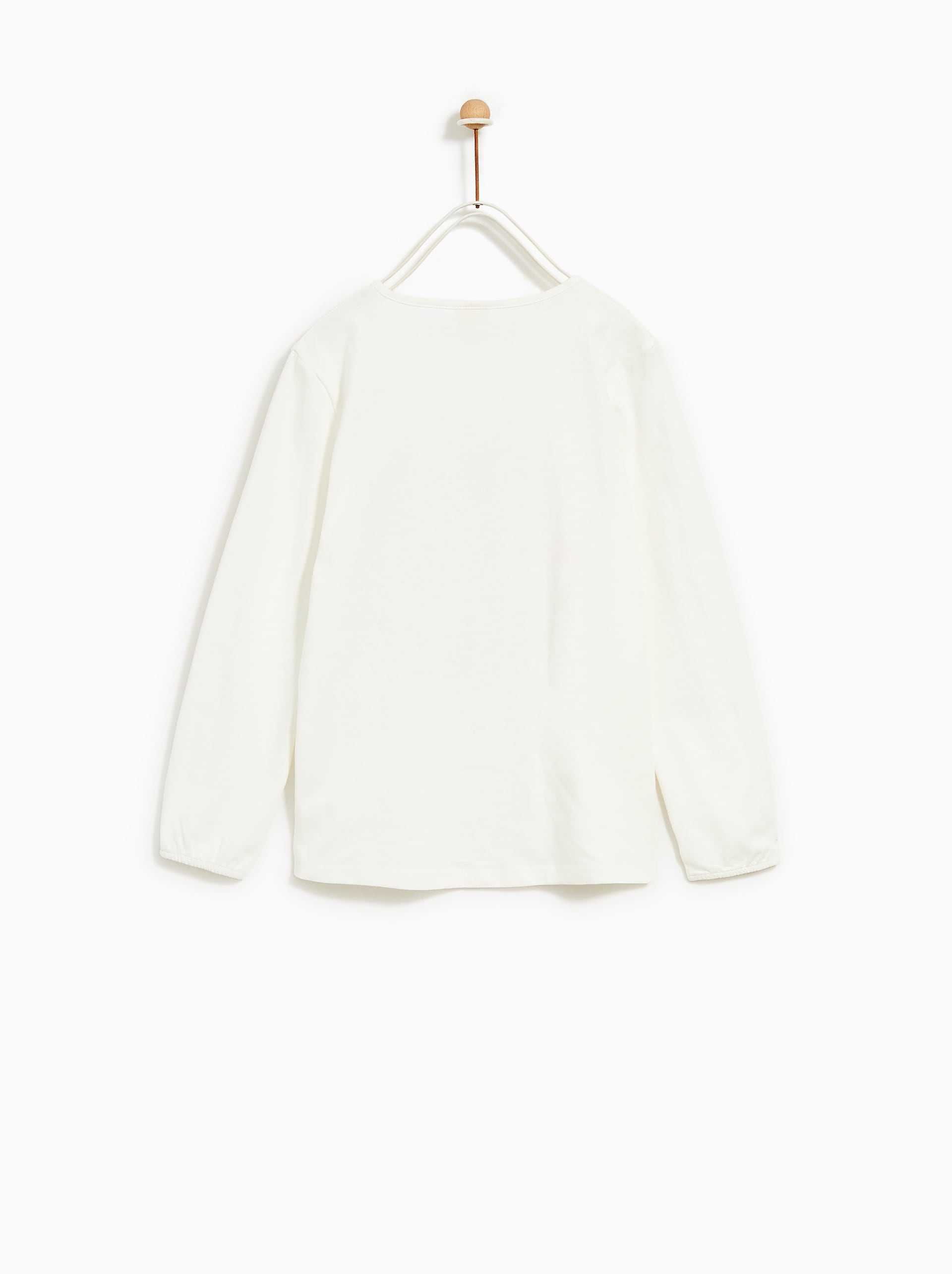Bluzka t-shirt ZARA 116 122 długi rękaw