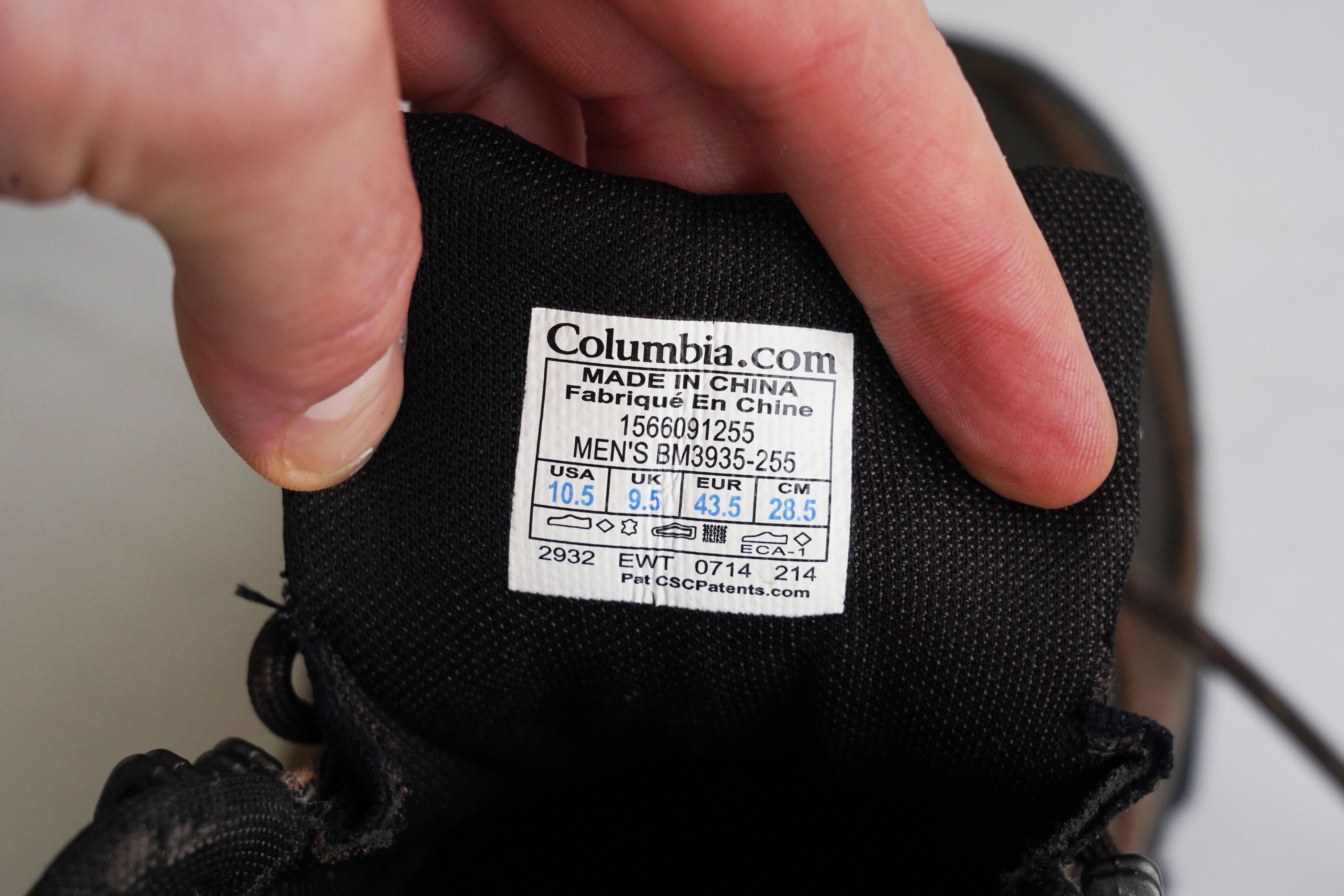 шкіряні непромокаючі черевики Columbia OutDry розмір 43-44