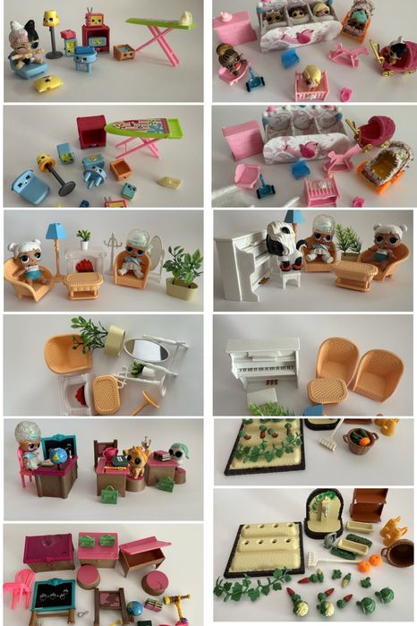 Игровой набор LOL, pet shop, Sylvanian family. Мебель для кукол