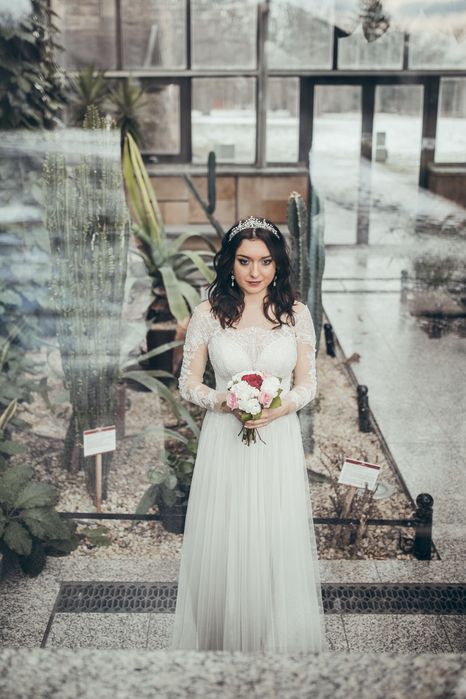 Anne mariee Elegancka suknia ślubna z jedwabiu i francuskiej koronki