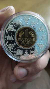 Особлива чеканка: 40 років німецької марки срібло 999 -50 мм