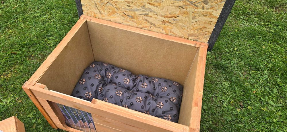 ◼ Buda dla psa kota GRATISY ocieplana drewniana nowa solidna domek