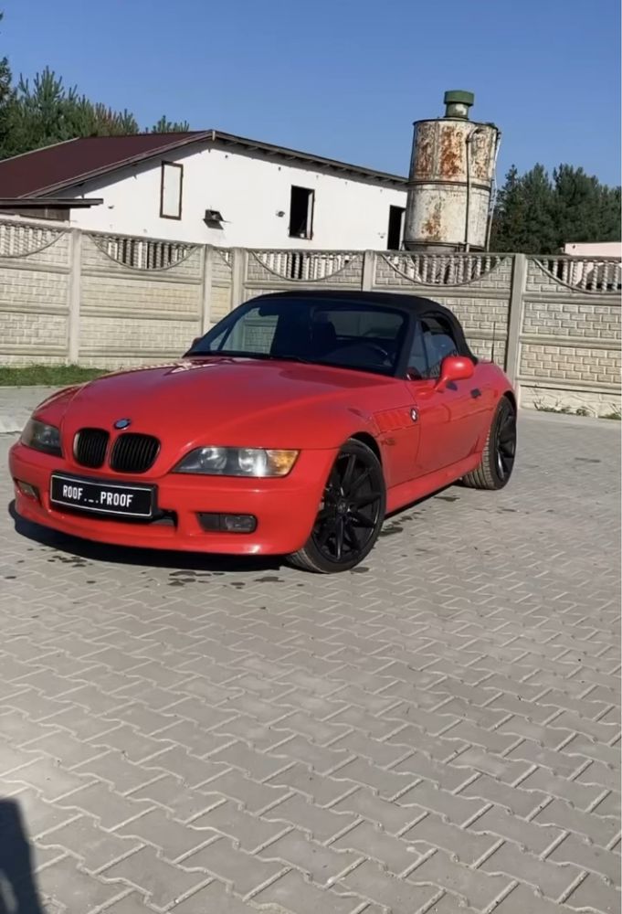 Bmw z3 cabrio nowy dach material szycie plus szyba