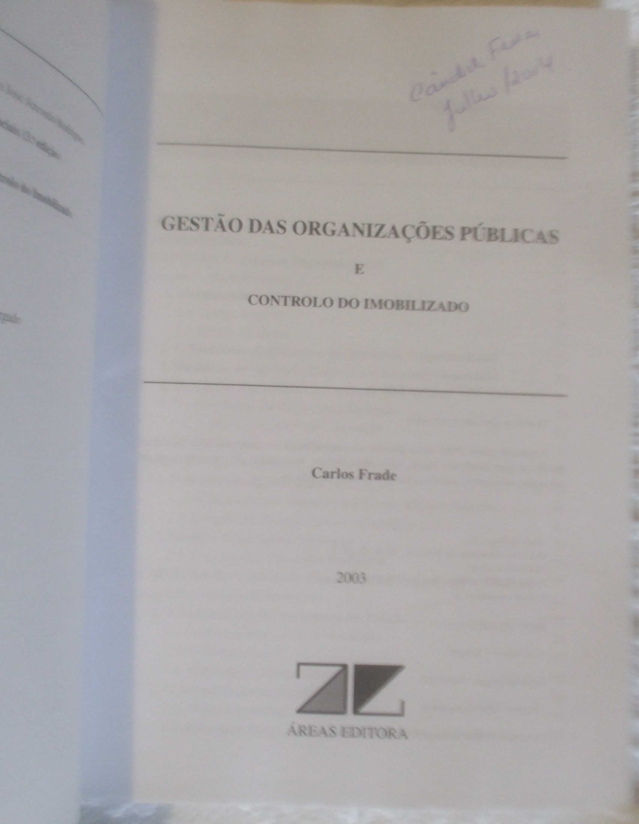 Gestão das organizações públicas e controlo do imobilizado