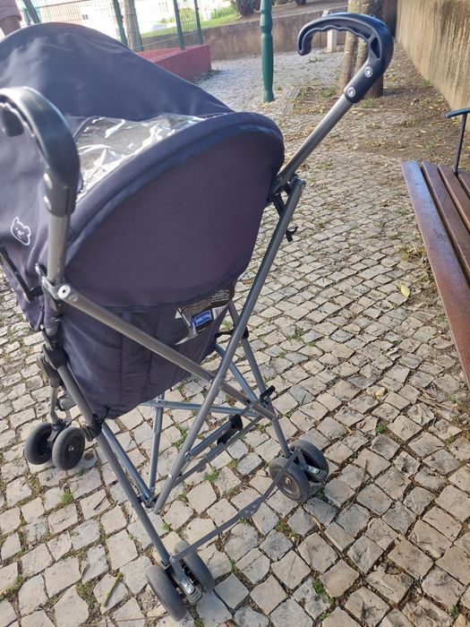 Carrinho passeio azul bebe