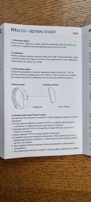 Opaska Smartband Fitsyou Fitness Tracker