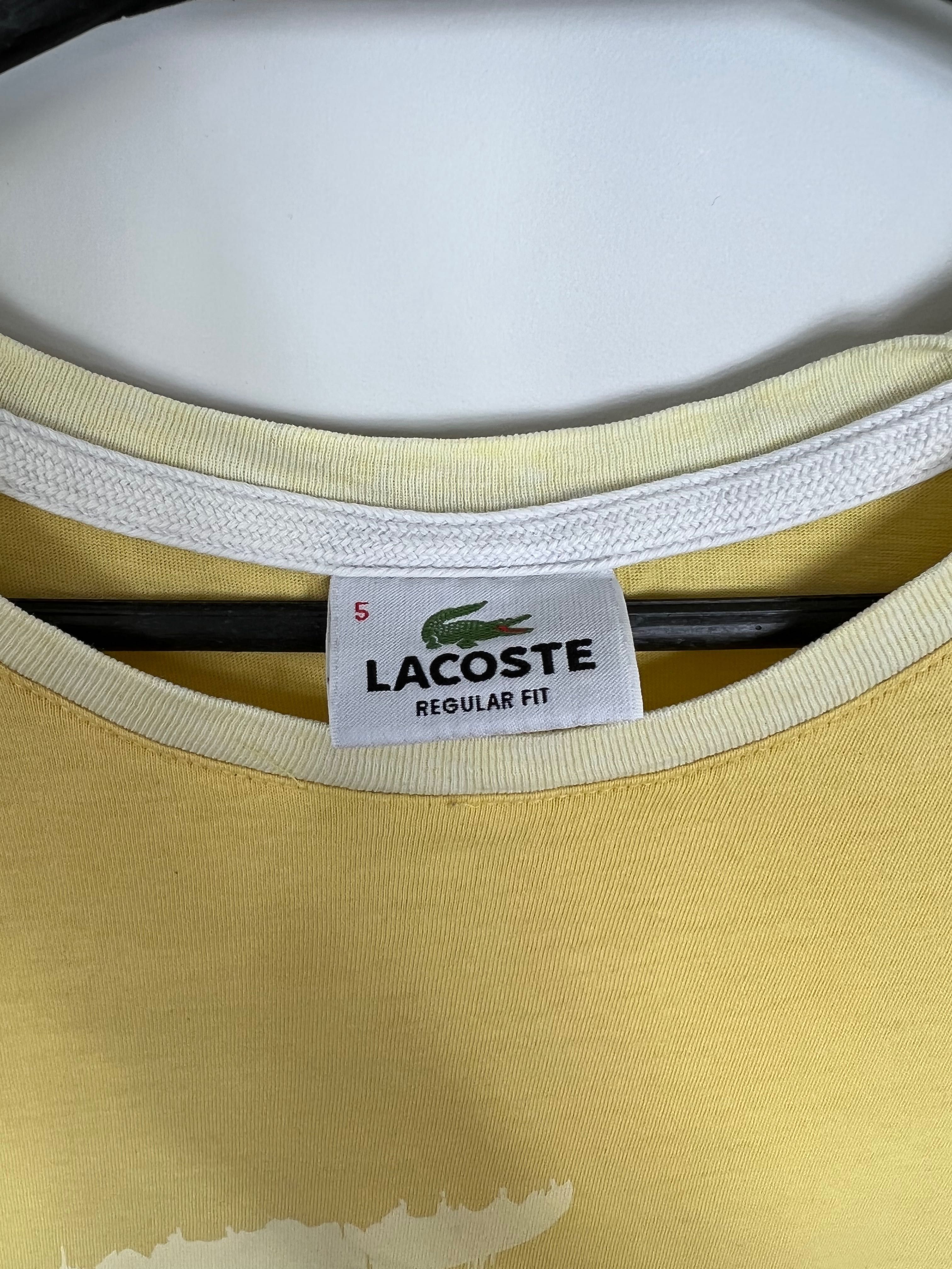 Koszulka Lacoste big logo yellow