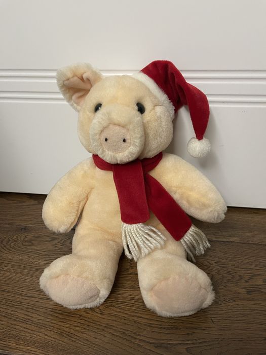 Śliczny duży miś Mikołaj. Stan idealny. Przytulanka, maskotka