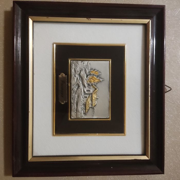 Картина барельеф на серебре (925) Италия