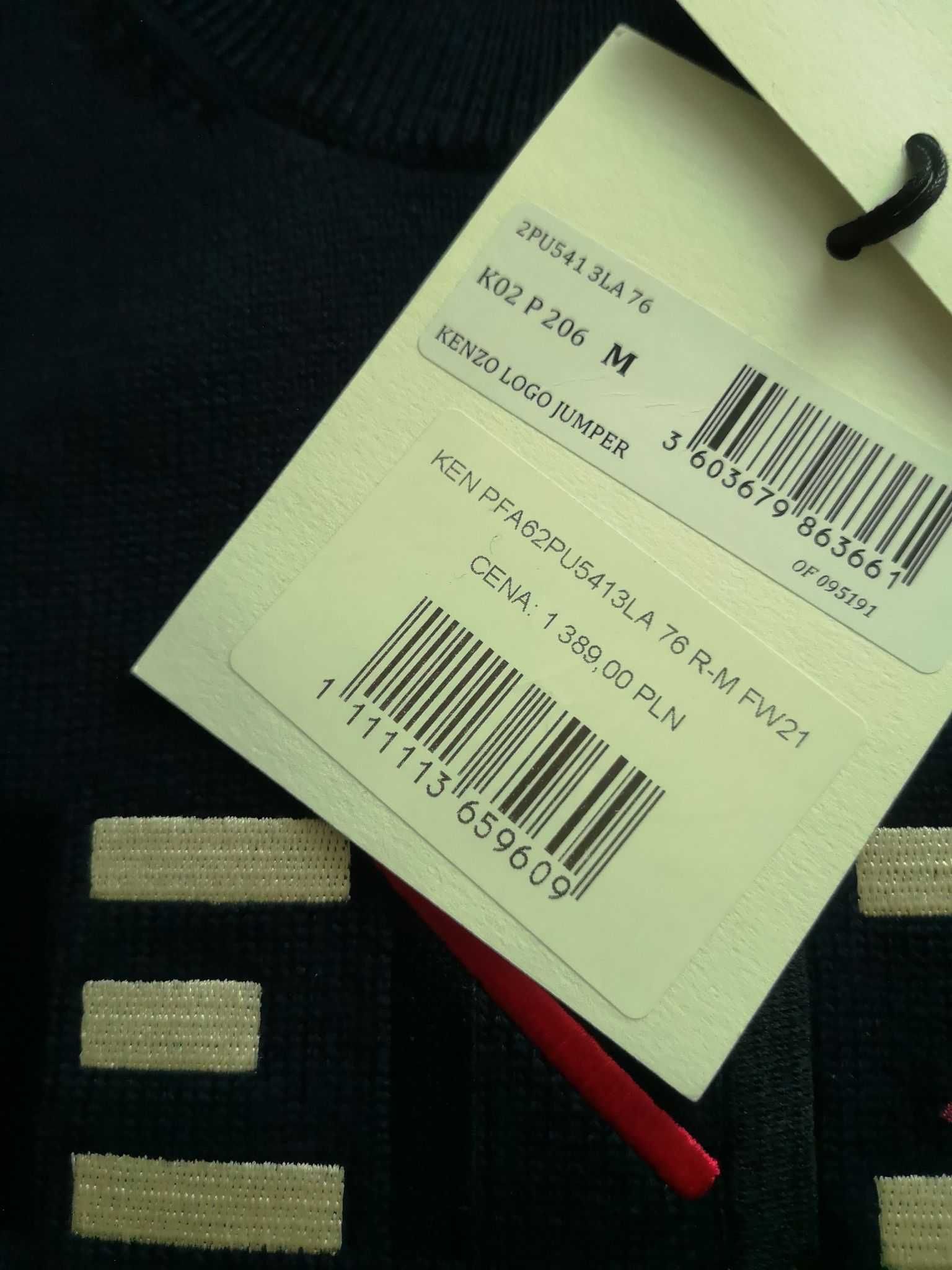 Kenzo Sweter Nowy metki kolekcja 2022 rozmiar M moliera2