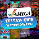 Zestaw gier wyścigowych - dyskietki gry - Amiga 500, 600, 1200