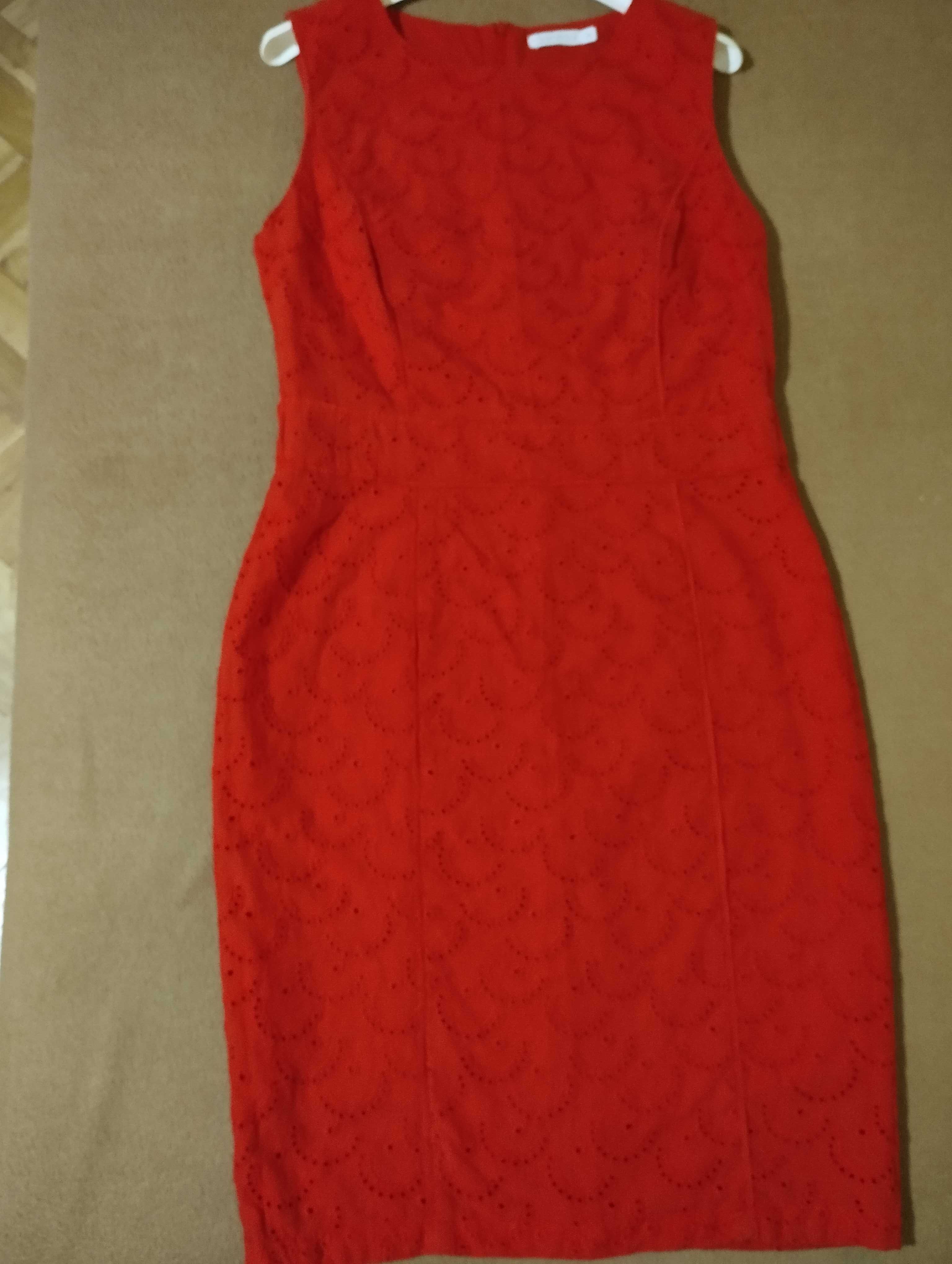 Sukienka Quiosque rozm.40 czerwona, elegancka