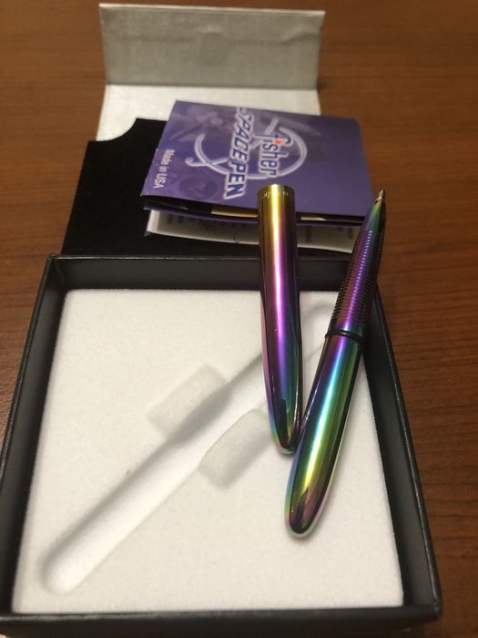 Ручка Fisher Space Pen Bullet Райдужний Нітрид Титану / 400RB