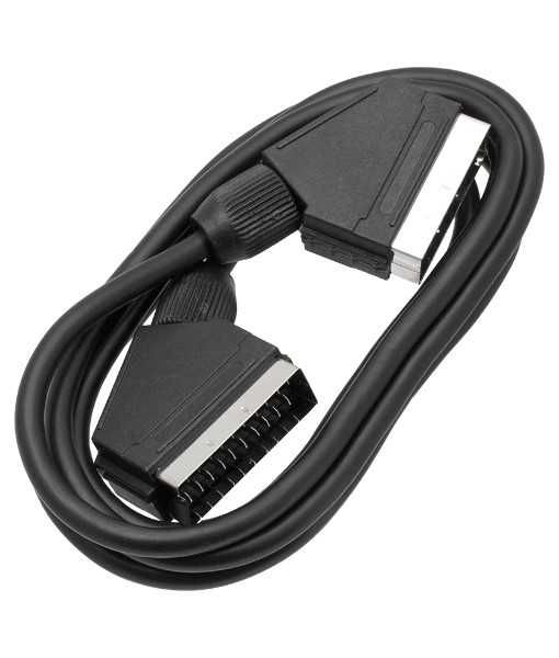 Cabo Video SCART Macho de 21 pinos 1.5M (TV - Video - Box)