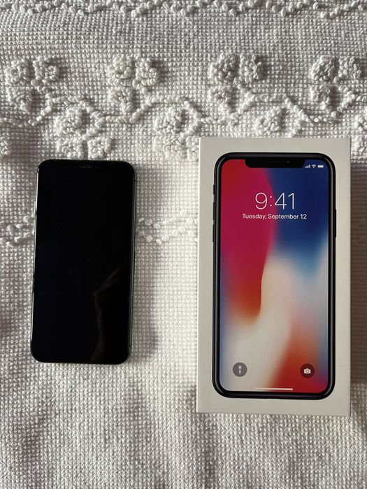 Iphone X 64GB preto - bateria nova