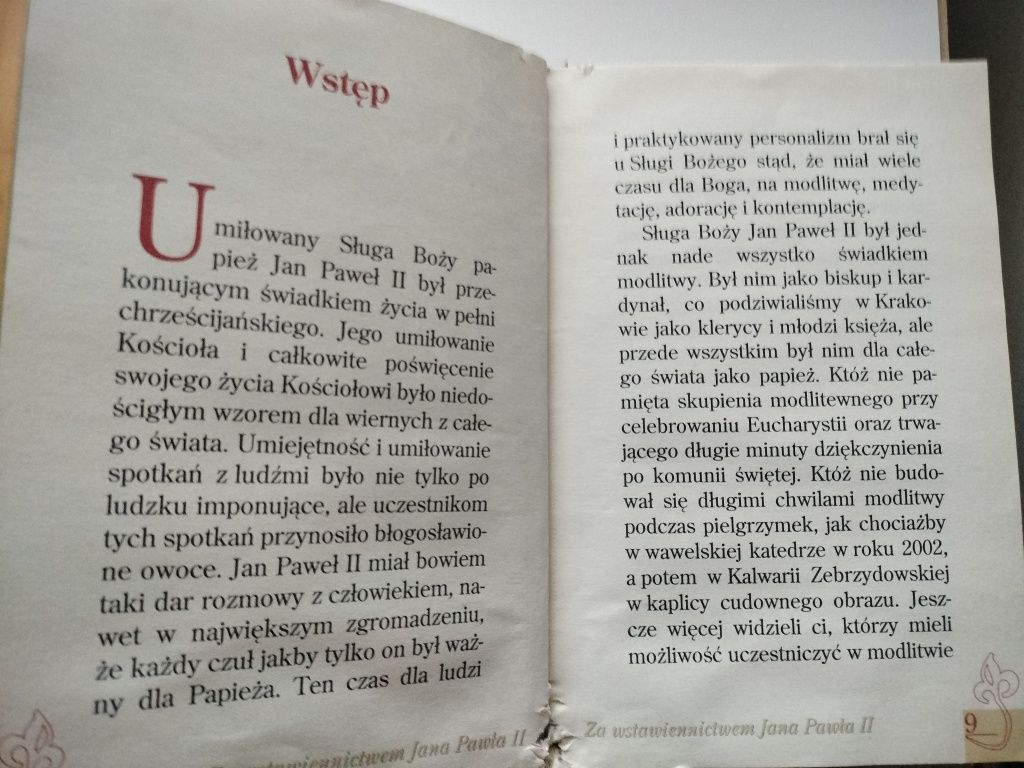Modlitewnik - za wstawiennictwem Jana Pawła II