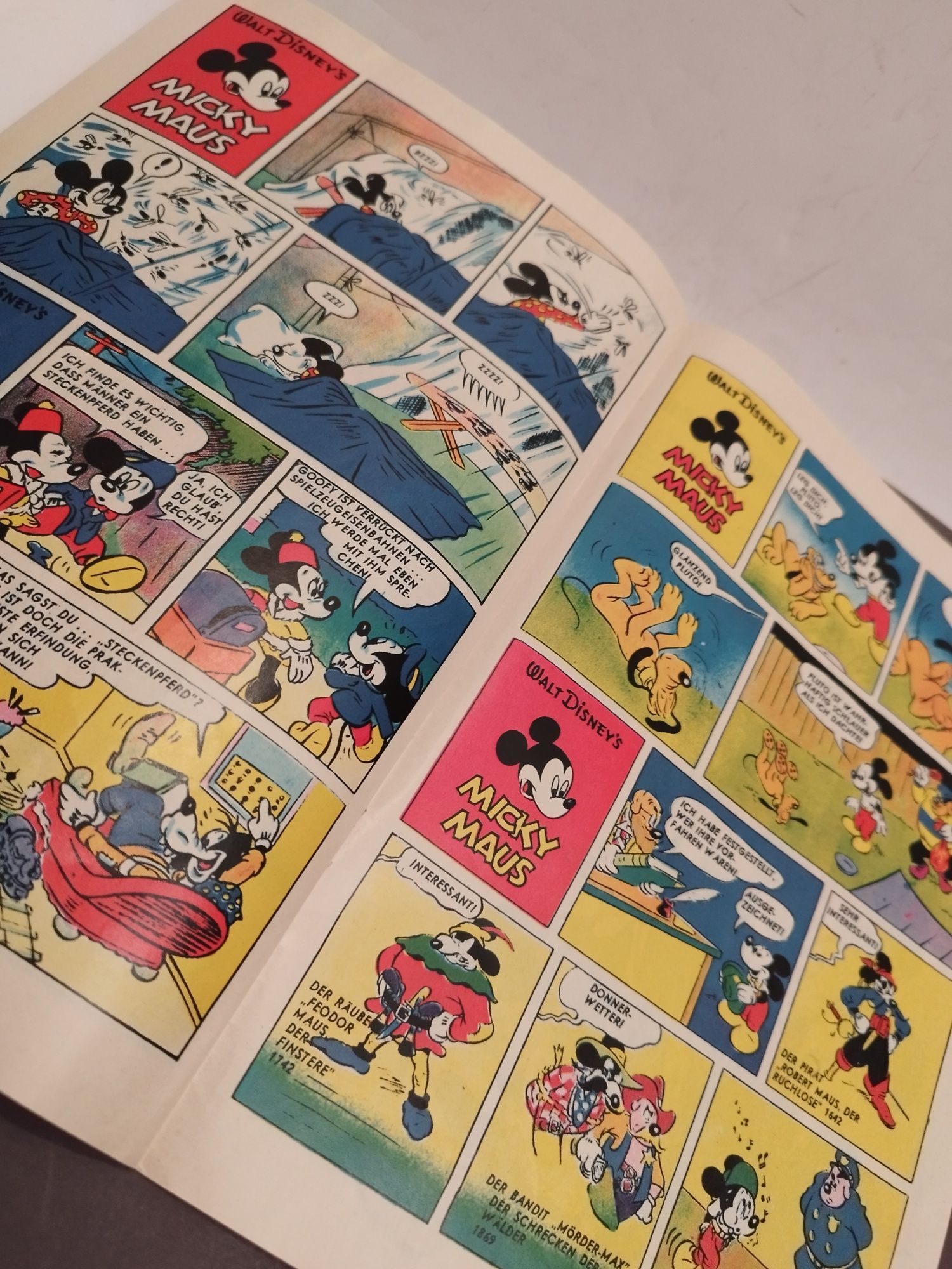 Mickey maus Disney 1951 r komiks vintage retro prl