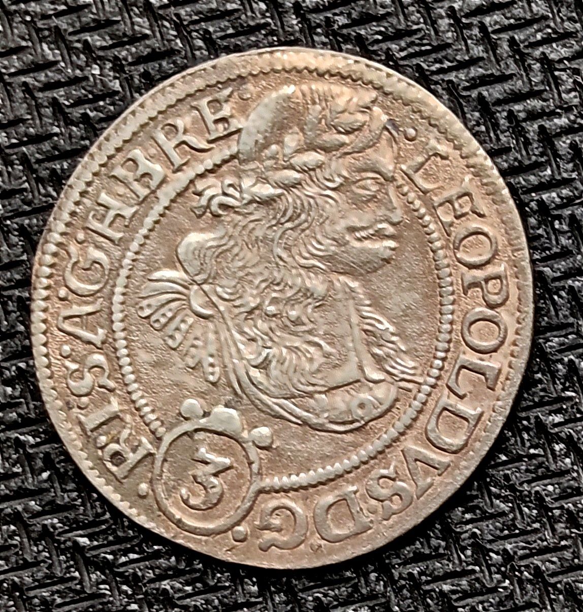 Austria-3 Krajcary 1670-Leopold SHS Wrocław