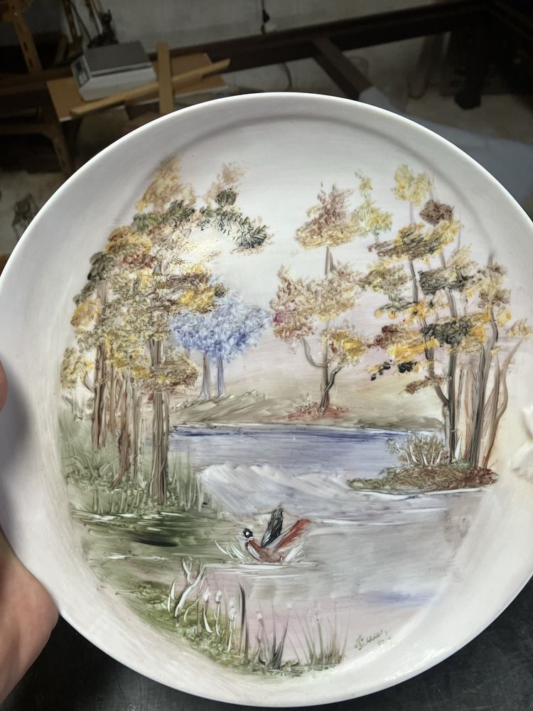 Prato pintado à mao