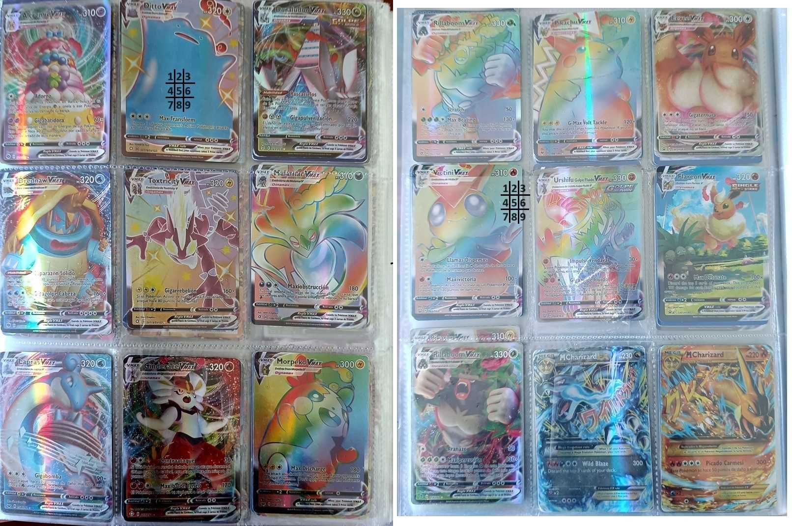 Cartas Pokemon raras, holográficas Pack1