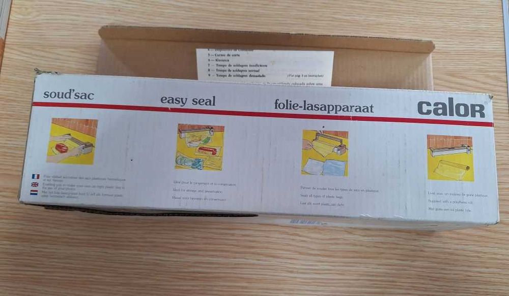 Máquina para selar sacos plásticos "CALOR"+ 5 cxs de sacos-NOVA