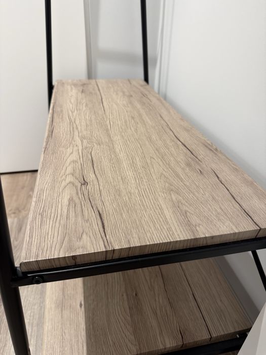 Chariot/cavalete de aço e madeira como novo