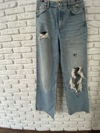 Zara джинси висока посадка
