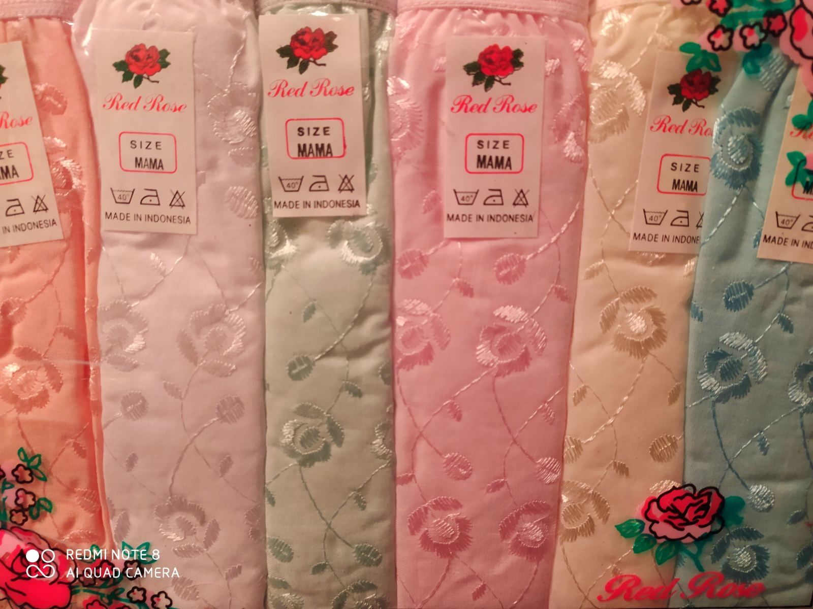 Трусики с вышивкой, XL