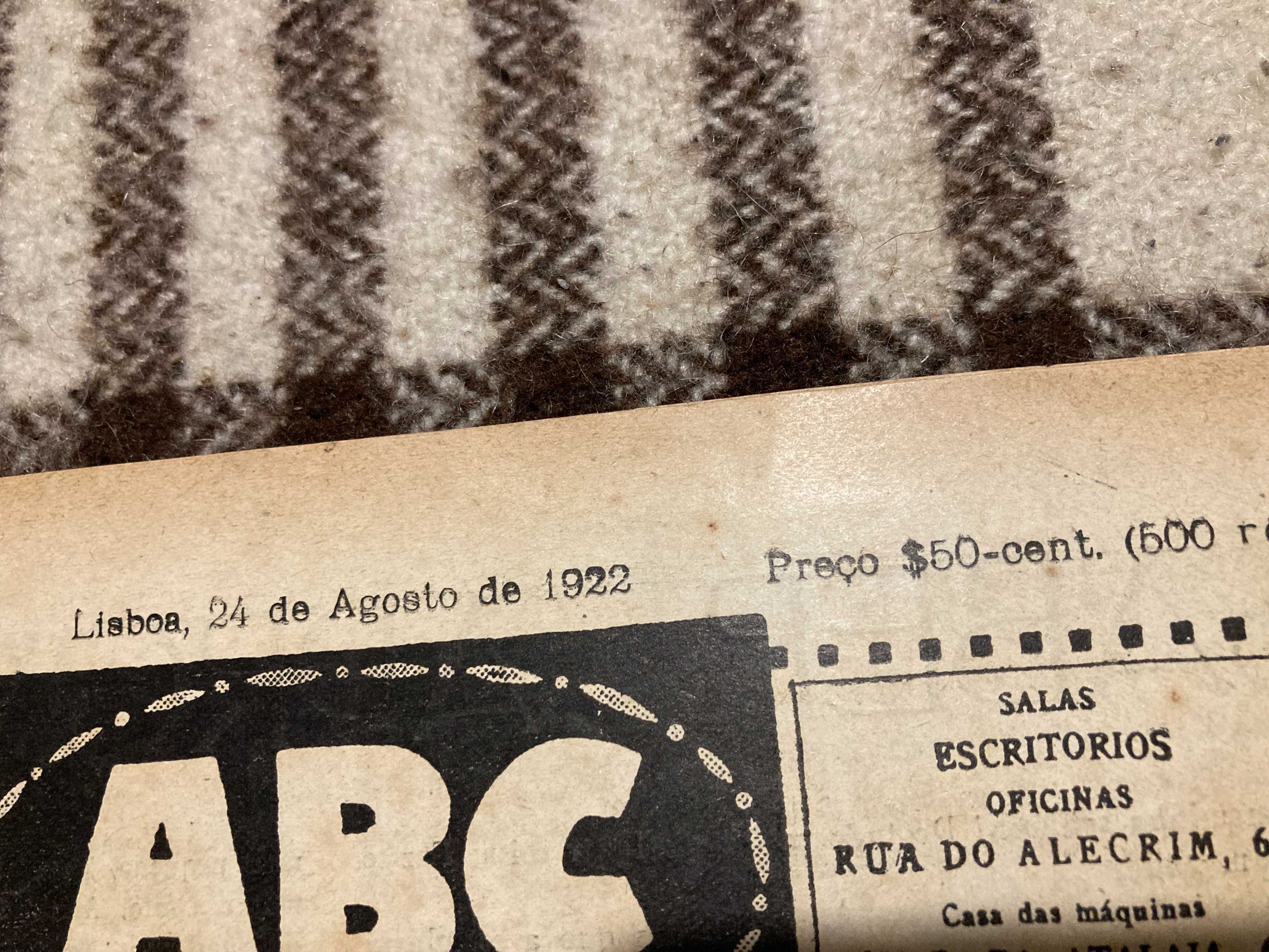 Revista ABC 1922 Capa FIAT Automóvel Ilustração Stuart