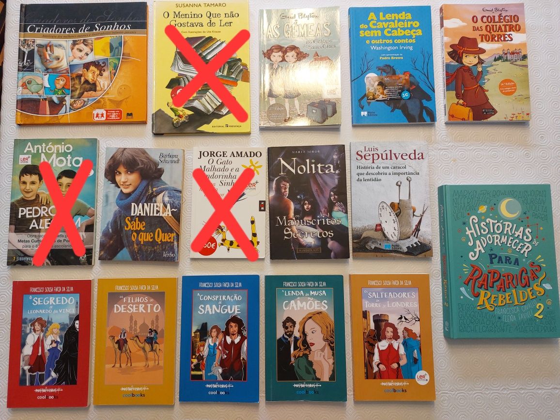 Livros PNL e outros - da pré-escolar ao 9º ano de escolaridade