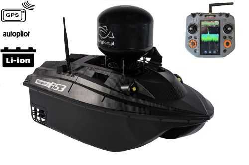 Łódka Zanętowa VIKING RS3 Carbon, GPS, TOSLON TF520 Rozrzutnik