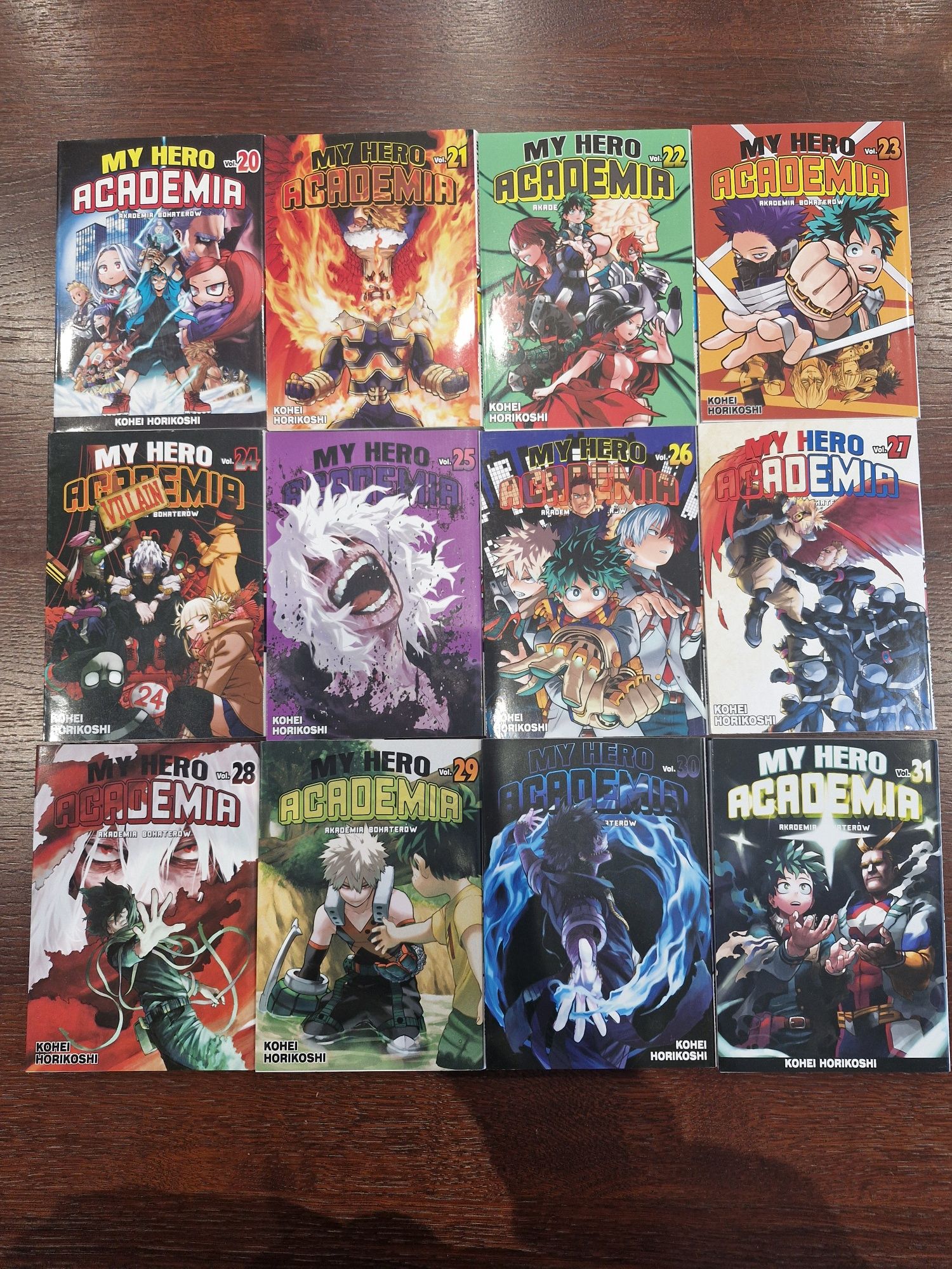 Mangi z serii "My hero academia" Kohei Horikoshi