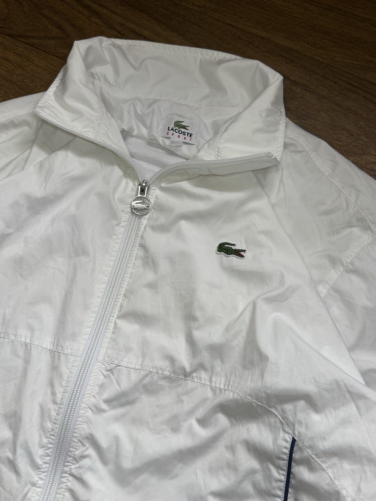 Заді лого Vintage lacoste вінтажна олімійка від лакост лакоста біла мл
