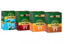 Стики 24шт Jacobs 3в1 Сaramel, Original, Dynamix Сappuccino Якобс стік