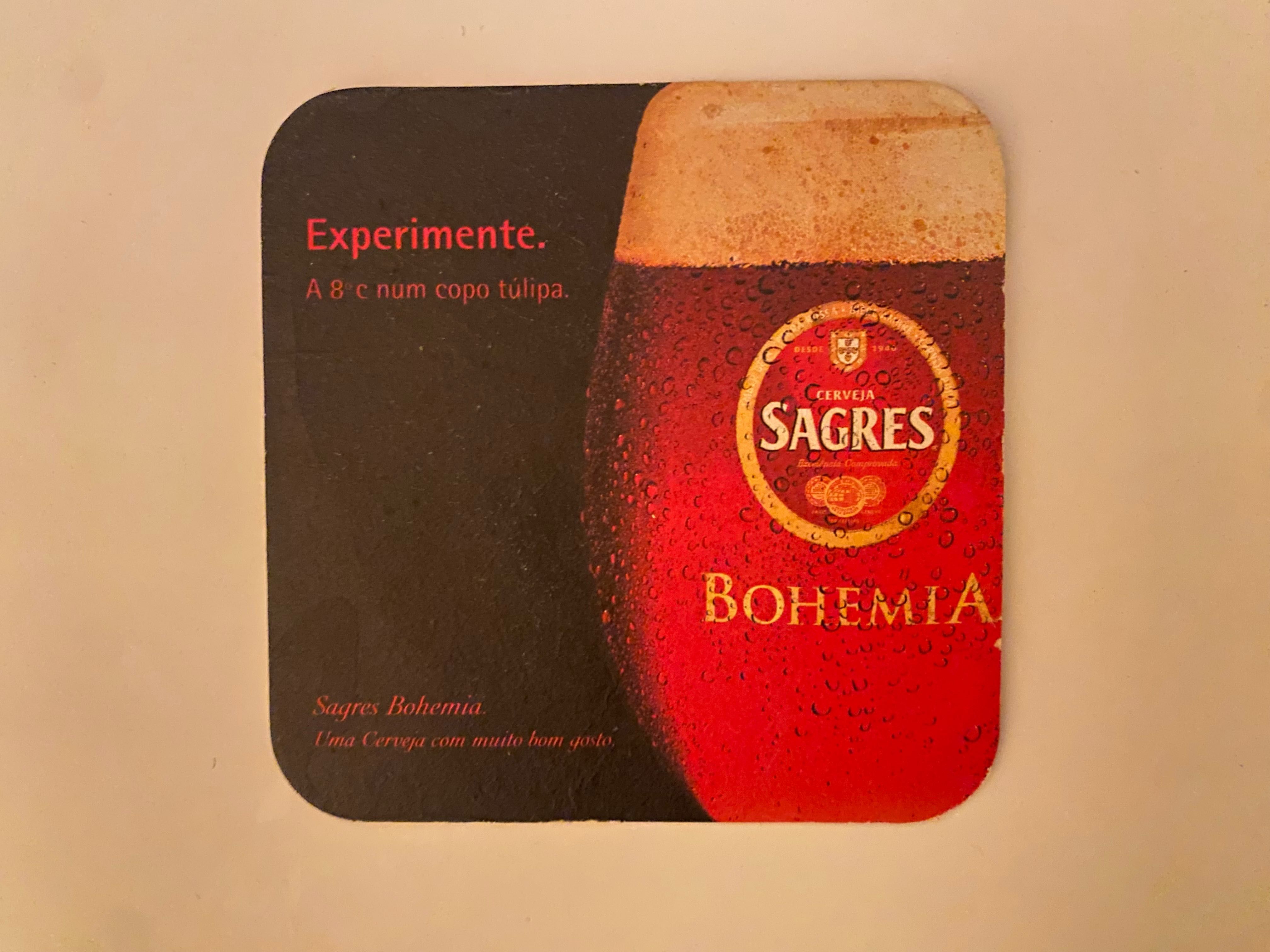 Bases para copos - Sagres Bohemia - Cerveja