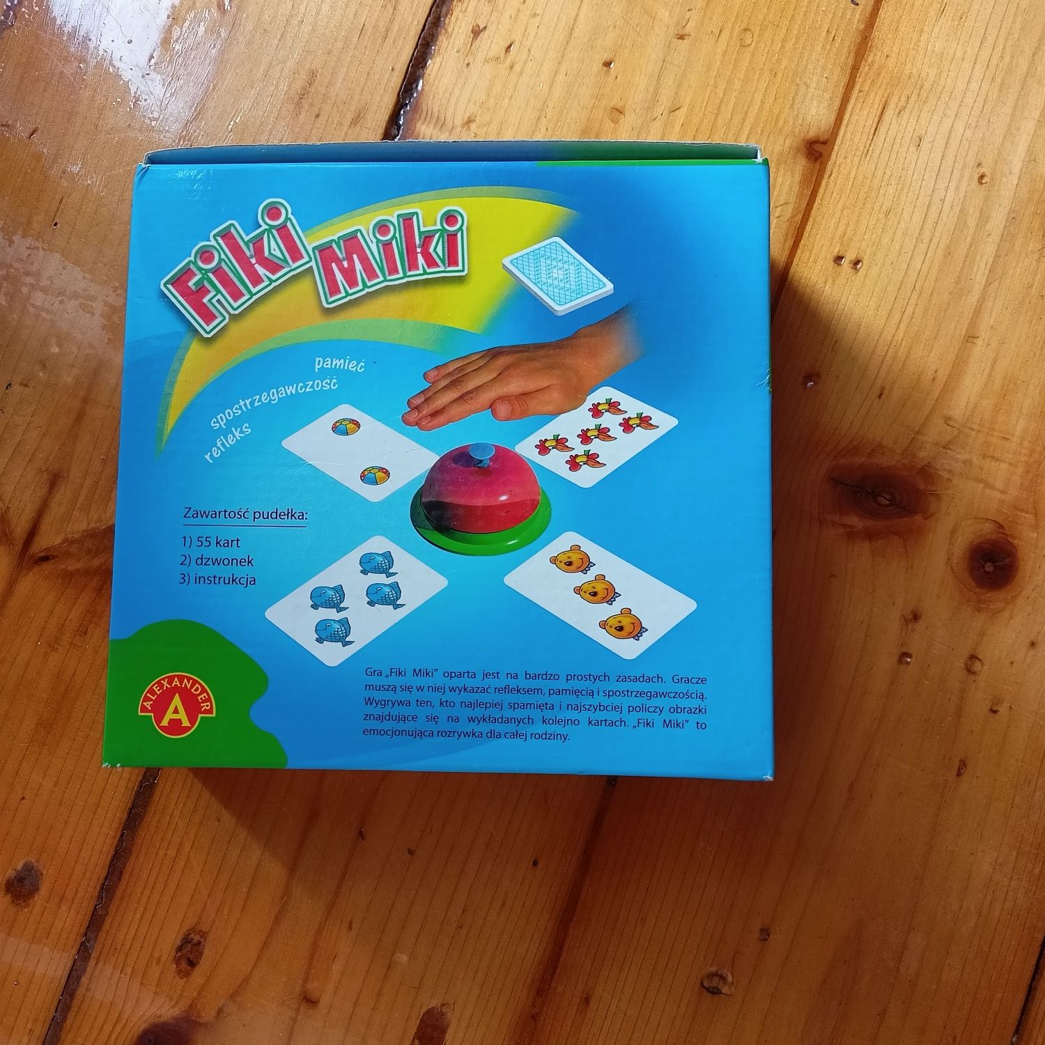 Gra Fiki Miki na pamięć  dla dzieci od 5 lat karty prezent na urodziny