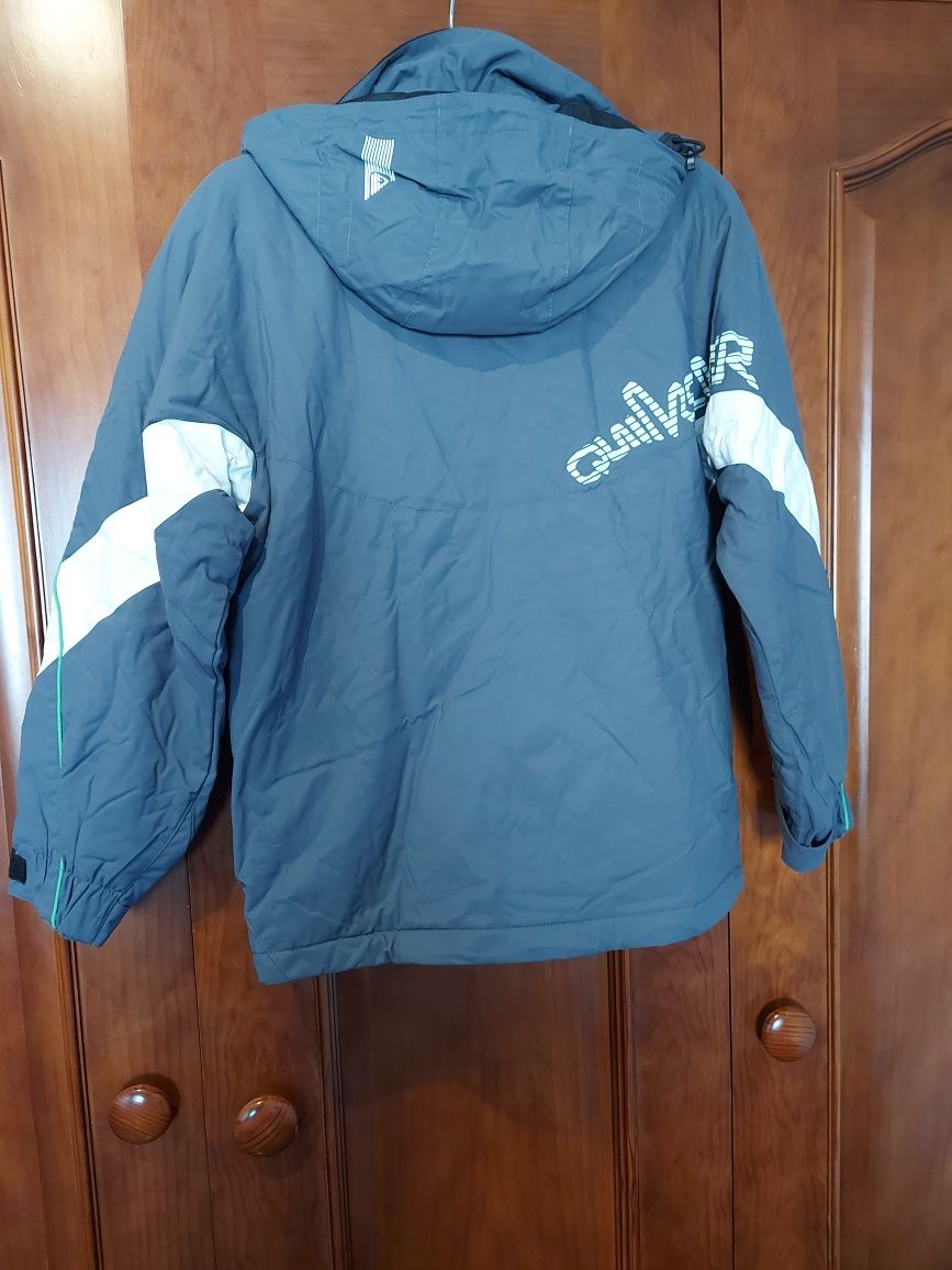 Blusão da Quiksilver - 12 Anos Cinzento Metalizado.