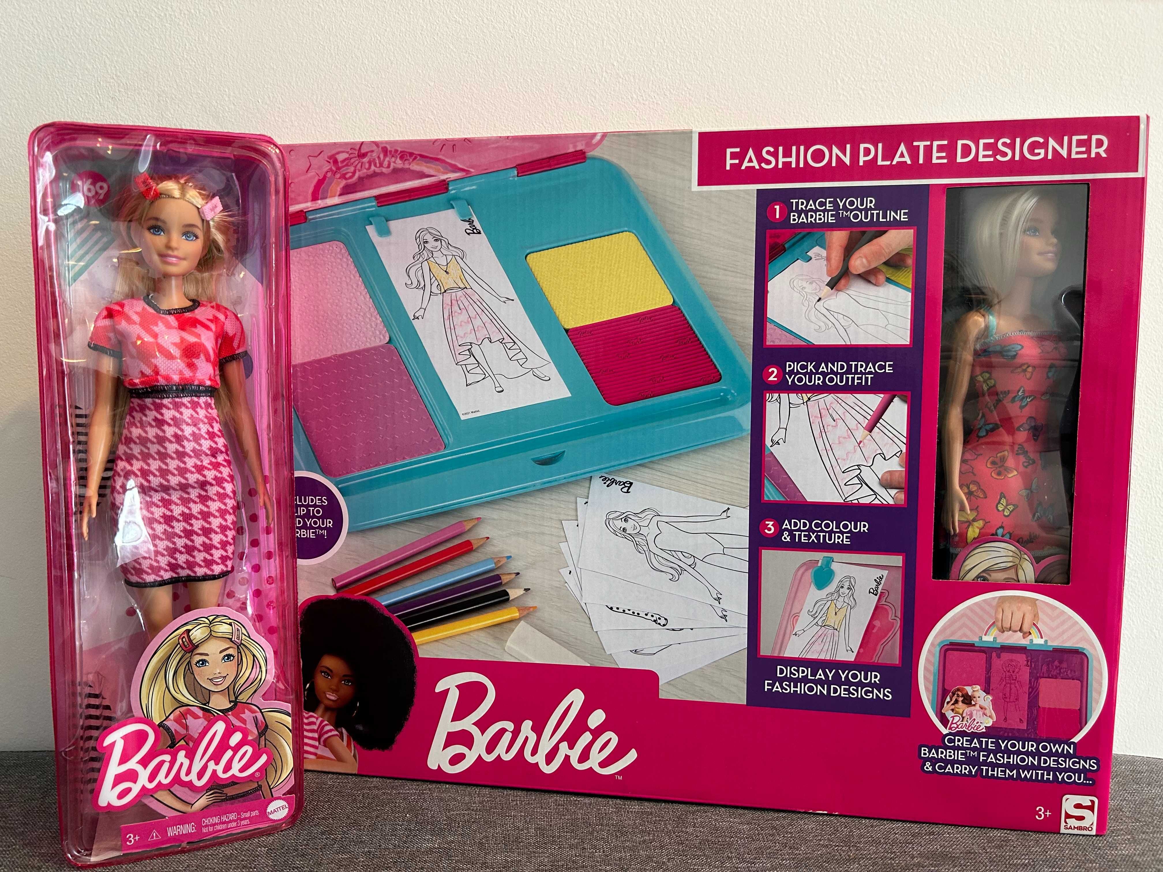 Barbie kreatywny zestaw projektantki +2 Lalki Barbie