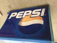 PEPSI reklama retro baner, neon,