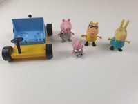 Świnka Peppa figurki zestaw samochód