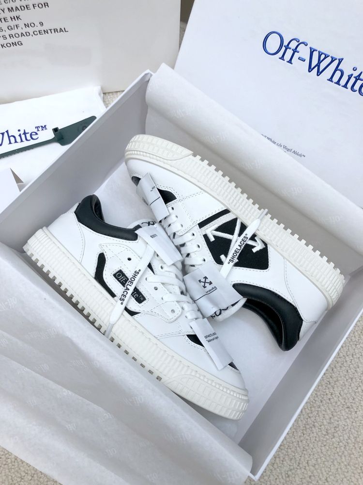 OFF-white кеды мужские белые унисекс кожаные оригинал скороходы
