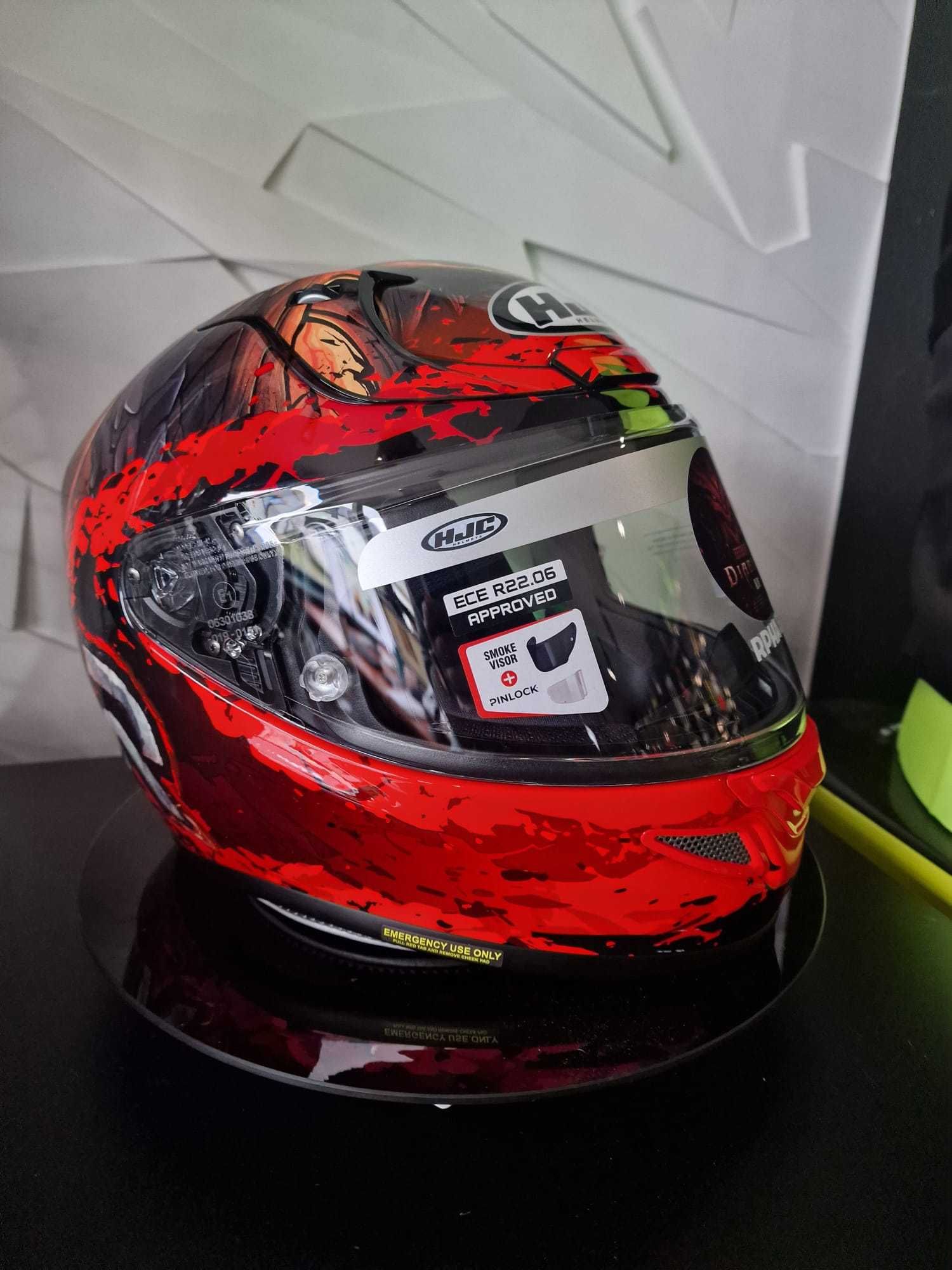 Kask motocyklowy HJC RPHA 12 Diablo Blizzard RED S'M'L