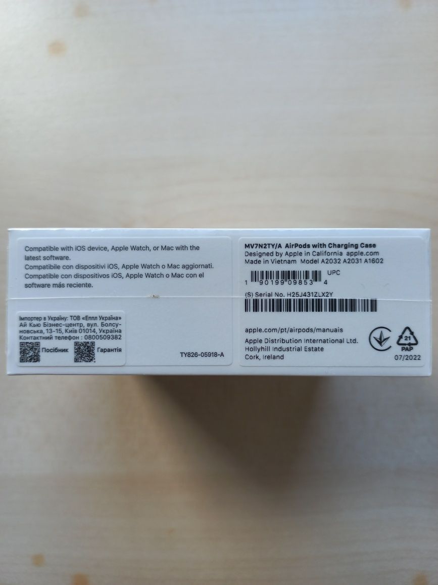 APPLE AirPods 2019 (In Ear - Microfone - Branco)