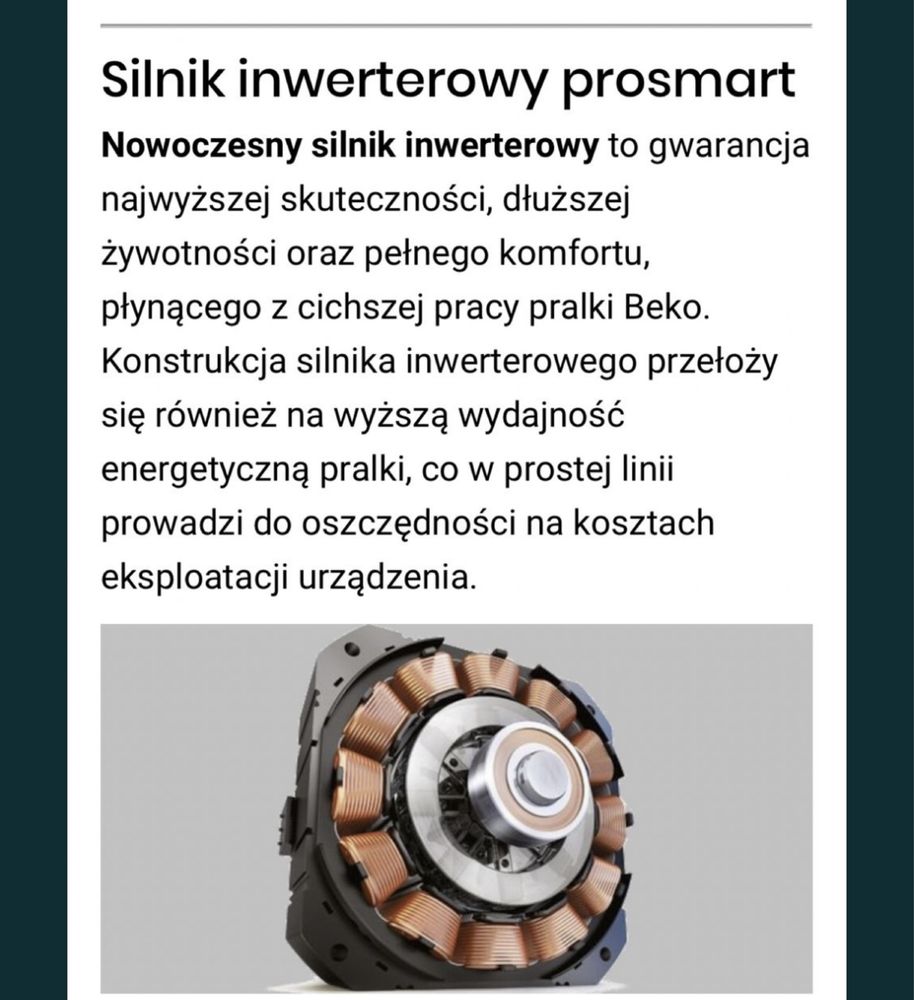 Nowa pralka becko na sprzedaz odbior Włodawa