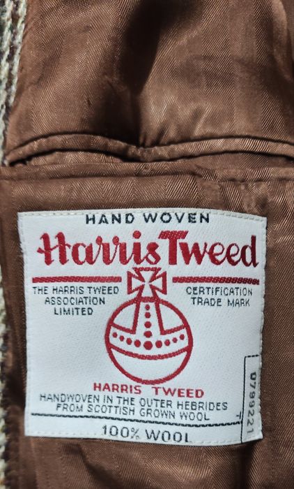 Harris Tweed wool blazer L