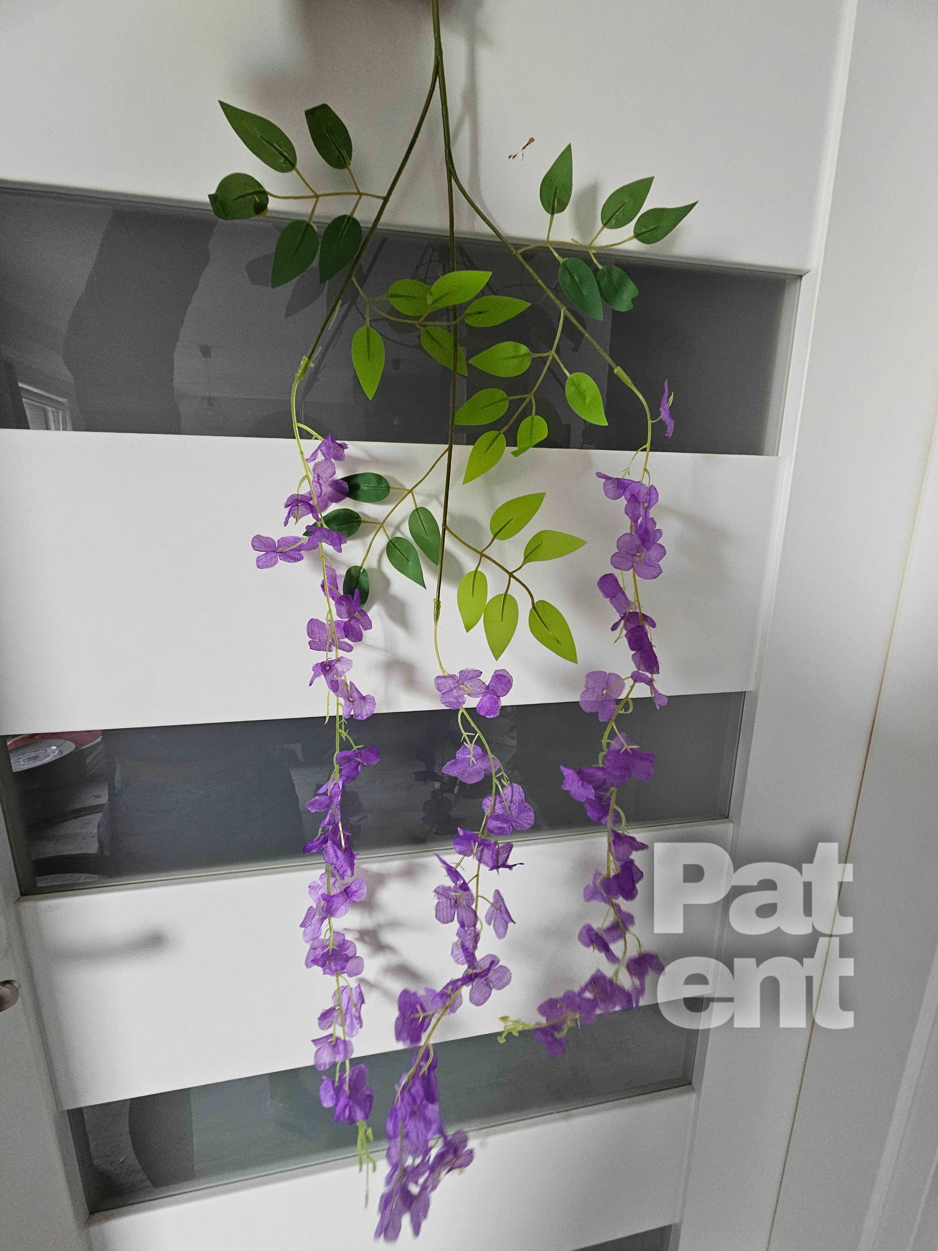 Wisteria fioletowa glicynia sztuczna girlanda dekoracja 12 sztuk